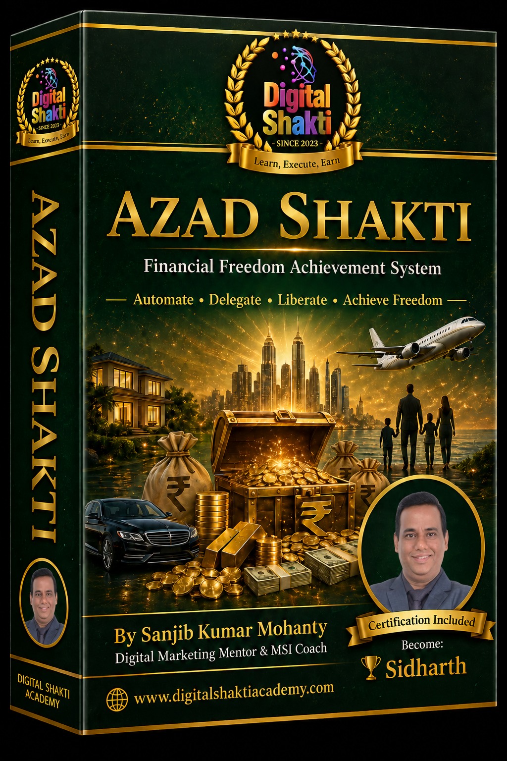 Sanjib Kumar Mohanty — Azad Shakti financial freedom course card